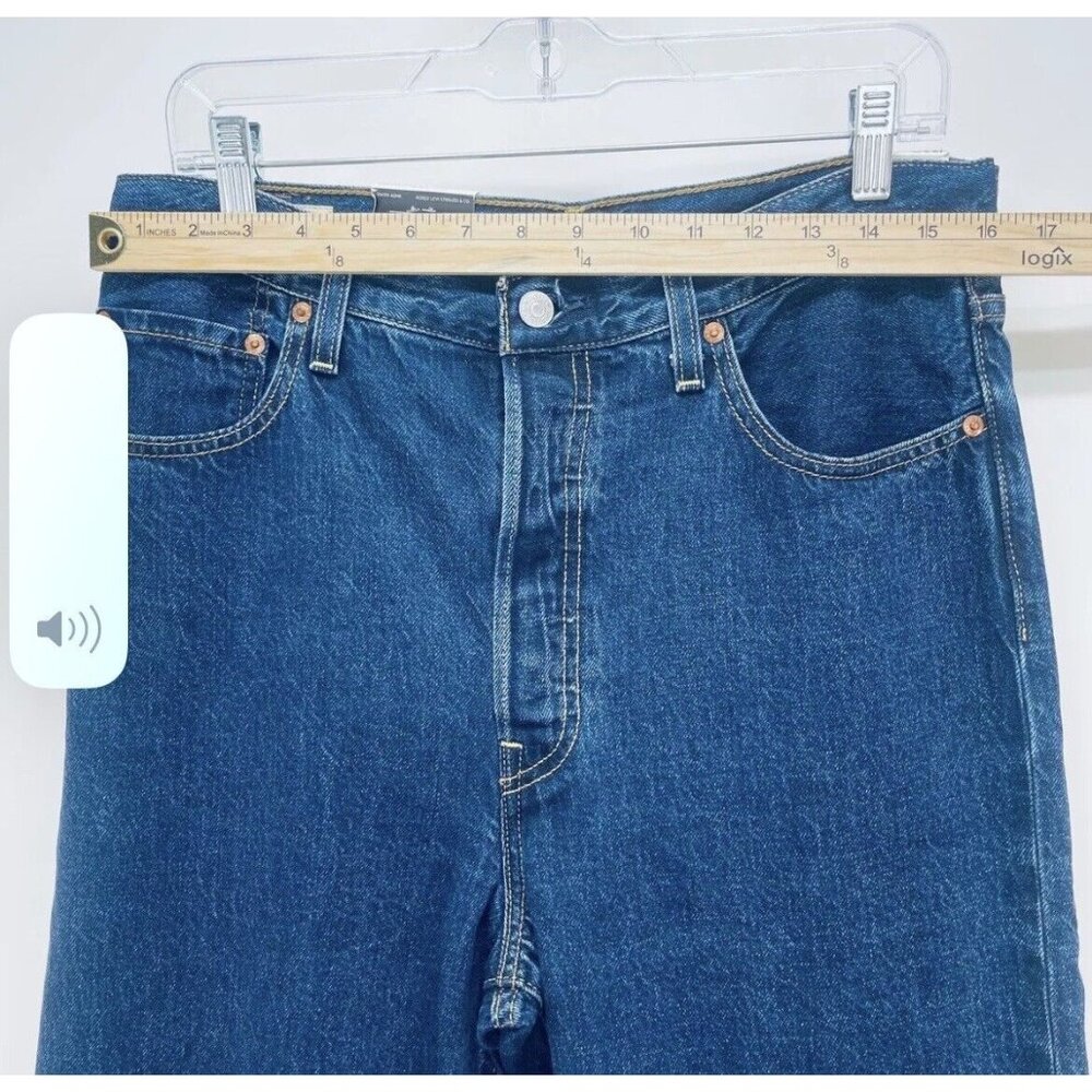 Levi’s Jeans Women’s 31x27 Ribcage Straight Leg Ankle Super High Rise Blue New - Picture 7 of 12